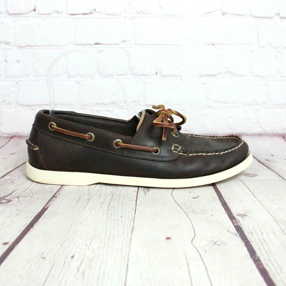 Ll Bean Leather Camp Moc Boat Shoes